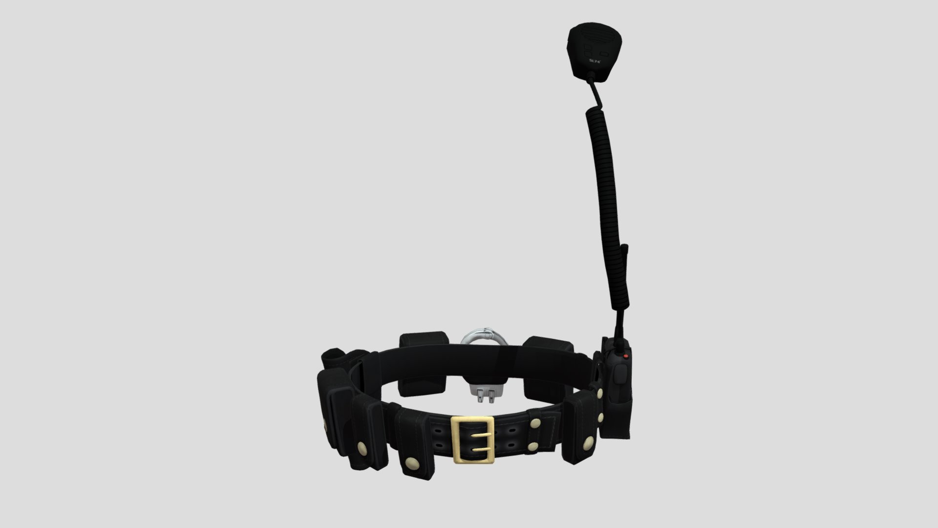 A police belt from the becky marny character. The belt comes in many different meshes if you are doing blender work. such as the walkie comes in at least 4 big pieces. This IS from the game (don't know which one) downloaded and edited from p3dm.ru