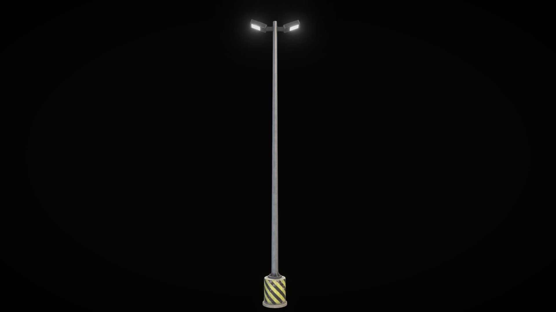 Parking lot lamp post.