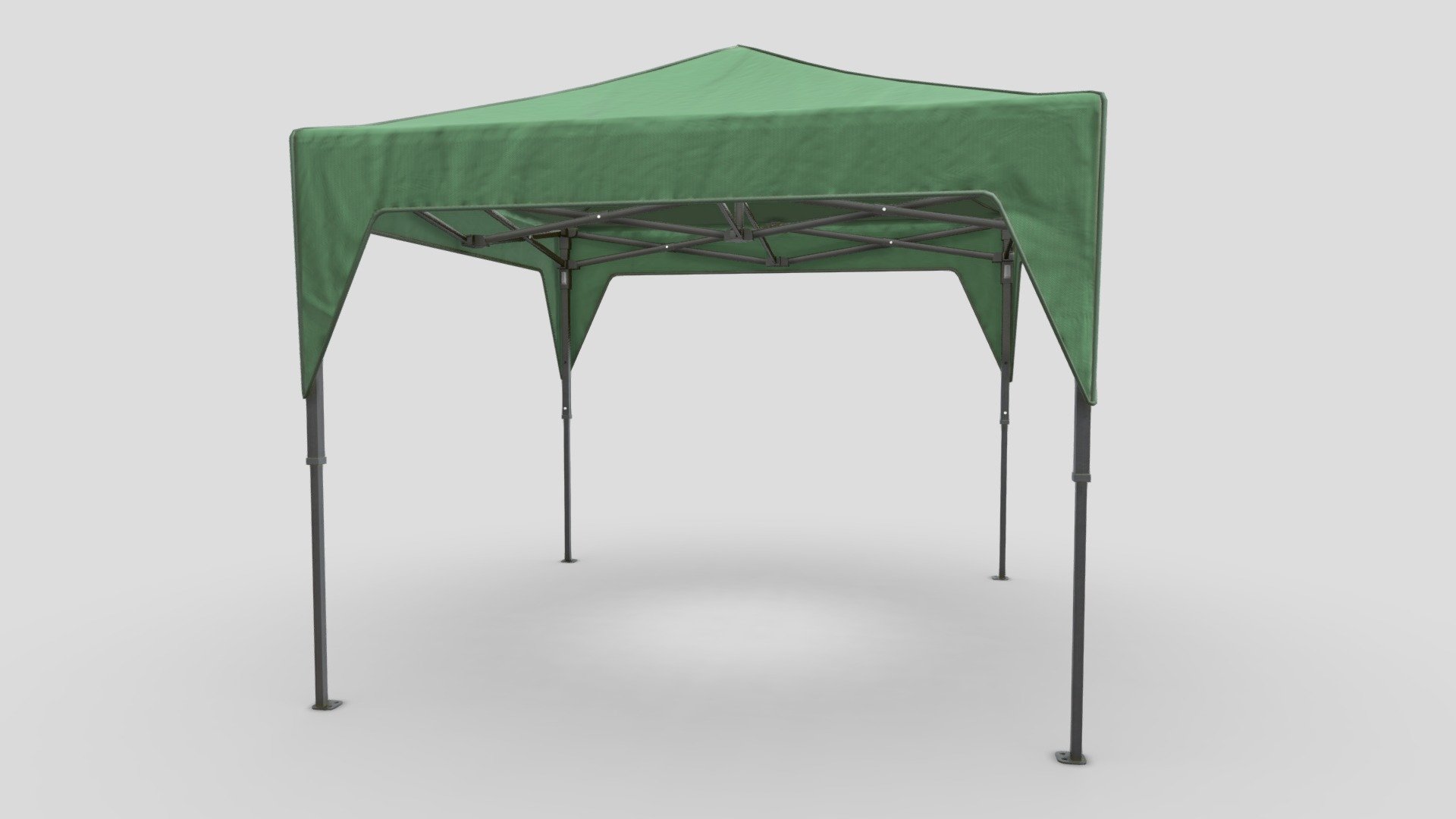Pop Up Canopy Green 3D Model by ChakkitPP.




This model was developed in Blender 2.90.1

Unwrapped Non-overlapping and UV Mapping

Beveled Smooth Edges, No Subdivision modifier.


No Plugins used.




High Quality 3D Model.



High Resolution Textures.

Polygons 14474 / Vertices 15625

Textures Detail :




2K PBR textures : Base Color / Height / Metallic / Normal / Roughness / AO

File Includes : 




fbx, obj / mtl, stl, blend
