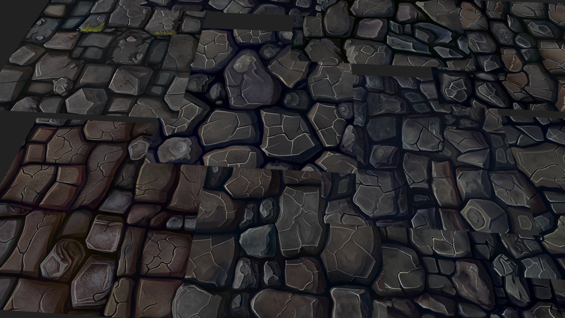 The rocky road brought you to the dungeon entrance. Footsteps echoing off ancient stone.

The gleaming floor reflects your torchlight, leading you to a new adventure …With our tileable textures :)




20 Color Textures (seamless)

2048 x 2048 size

Hand Painted

Mobile friendly

Help us by rating and commenting, this will motivate us to create more assets and improve