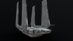 Low Poly Star Wars Zeta Shuttle one, shuttle, empire, jedi, class, realtime, fallen, survivor, original, imperial, vechicle, wars, star, lambda, order, rebels, r1, zeta, obi-wan, cheap, trilogy, rogueone, shuttlecraft, substancepainter, substance, painter, pbr, scifi, starwars, sci-fi, ship, space, spaceship, industrial, rogue