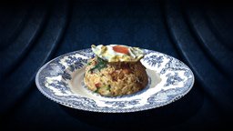 Fried rice | THAI FOOD food, fish, plate, restaurant, bowl, egg, meat, liver, chicken, dinner, breakfast, rice, meal, eat, noodle, cooking, lunch, pork, onion, soup, garlic, ramen, bunch, thai, fried, salad, seafood, feed, streetfood, spicy, basil, chives, thaifood, friedfish, dise, lowpoly, familydinner, maincourse, chickenliver, garlicchives, friedbasil, padthai