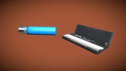 OBJECTS AND PROPS: SMOKING PACK (REALISTIC) assets, prop, paper, rolling, props, realistic, smoke, lighter, substancepainter, substance, asset, 3dmax