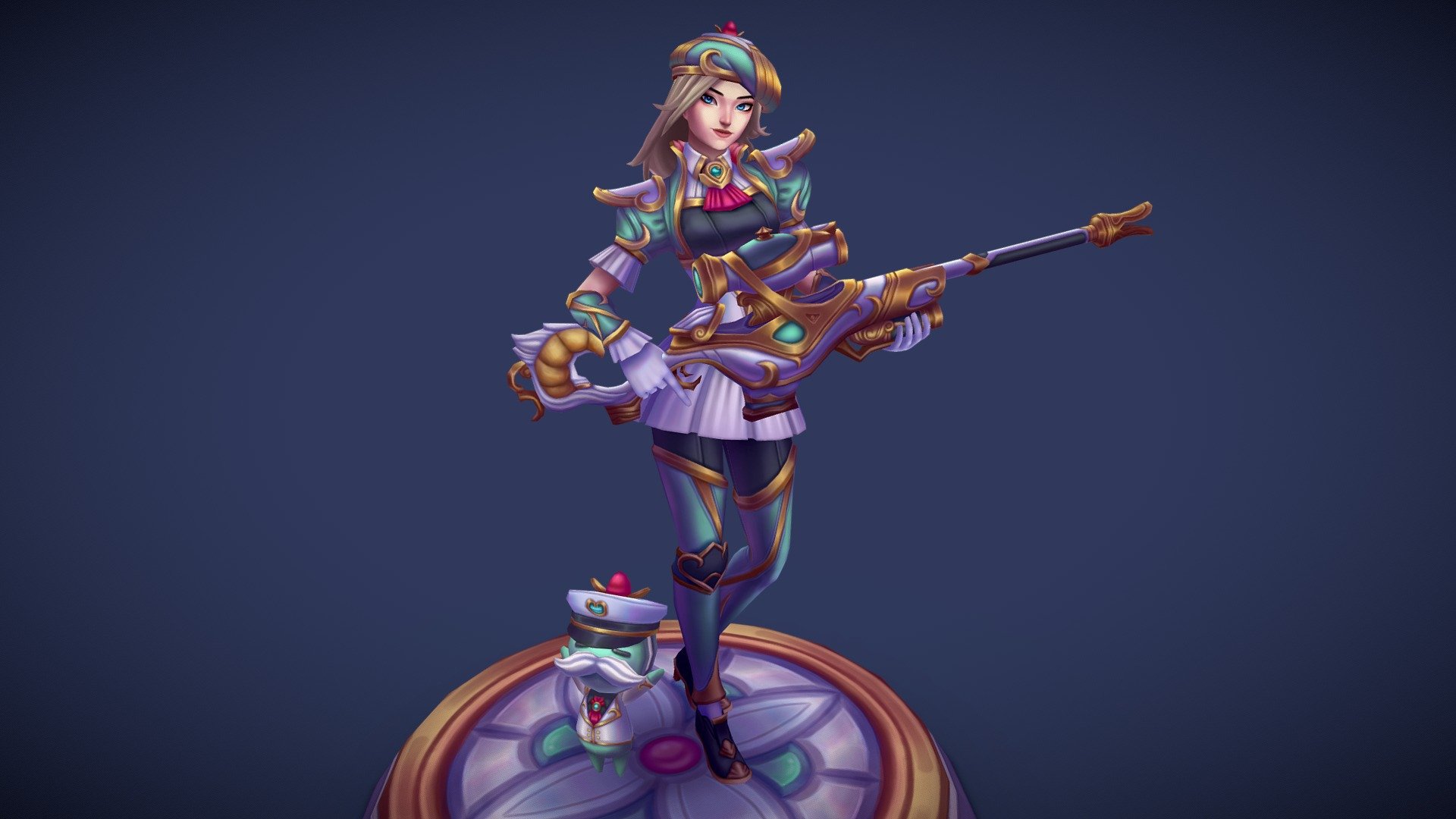 Recently finished up my latest League fan model!
Check it out on Artstation: https://www.artstation.com/artwork/xY1lem

Big thanks to Lawrence Hong for letting me use his Cafe Cuties Caitlyn concept.
Original Concept: https://www.artstation.com/artwork/mzw341