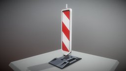 Sicherheitsbake ohne Baustellenlampe traffic, game-ready, blender-3d, construction-site, urban-planning, verkehr, building-site, stadtplanung, road-sign, baustelle, traffic-sign, 3dhaupt, street-furniture, verkehrszeichen, verkehrseinrichtungen, leitbake, beidseitig, sicherheitsbake, street-architecture, deutsche-verkehrszeichen, german-traffic-sign, city-furniture, strassen-probs, strassenverkehr, strassenverkehrszeichen