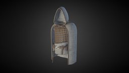 Light Armor with hood v2 armor, medieval, oculus, vr, gamedev, htc, oculusrift, gameassets, 3d-model, arcane, vive, htcvive, vrgame, htc-vive, huko3d, offpeakgames, substancepainter, substance, game, 3dsmax, gameart, gamemodel, fantasy, gameready