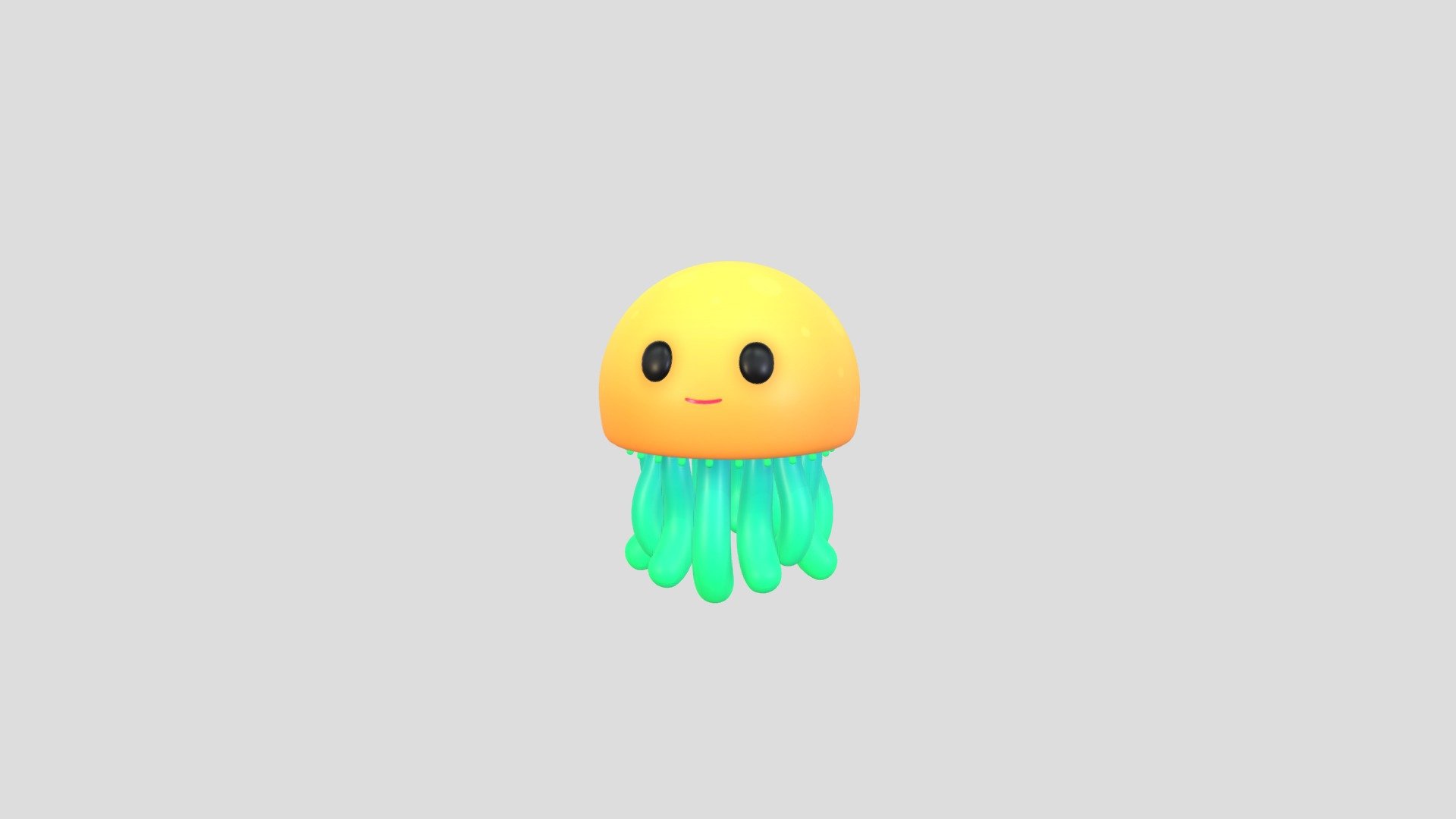 Cartoon Jellyfish Character 3d model.      
    


File Format      
 
- 3ds max 2023  
 
- FBX  
 
- OBJ  
    


Clean topology    

No Rig                          

Non-overlapping unwrapped UVs        
 


PNG texture               

2048x2048                


- Base Color                        

- Normal                            

- Roughness                         



5,732 polygons                          

6,038 vertexs                          
