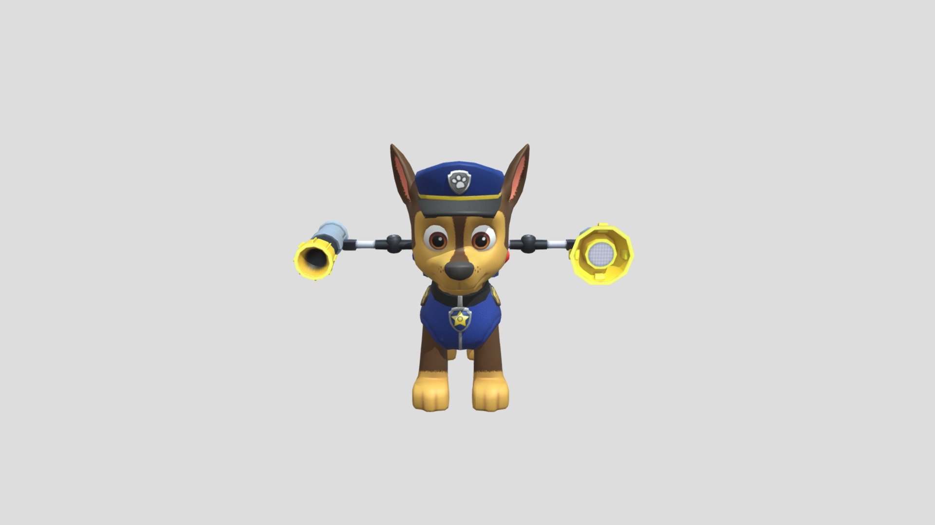 Yeah, to make Chase, I have to make more textures. Some textures like hypnotizing him, color his fur, closing his pupils, etc. That's how I make it (not in my style)