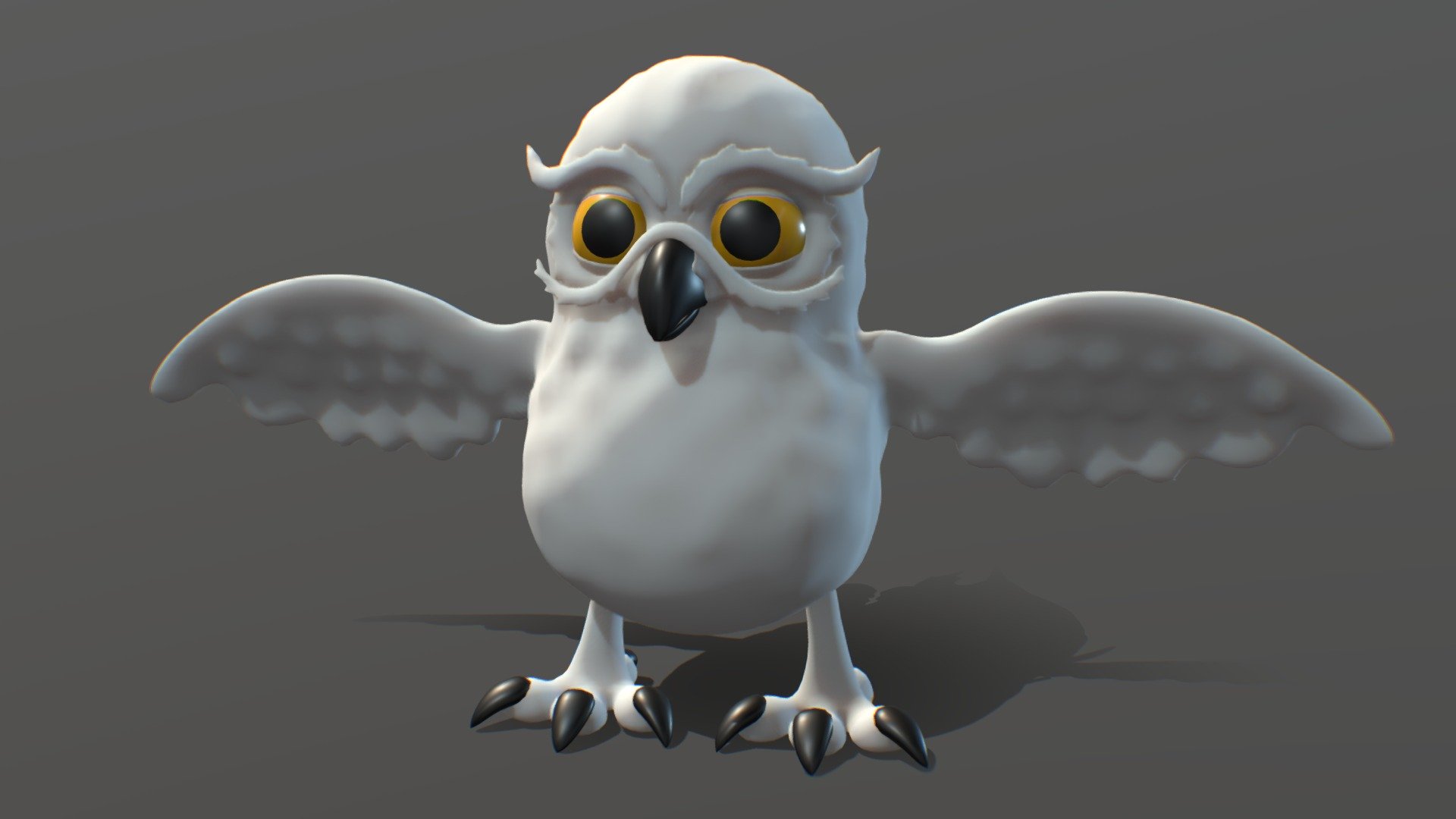 Cartoon Snowy Owl is a high quality model to add more details and realism to your rendering projects. Fully detailed Detailed enough for close-up renders.