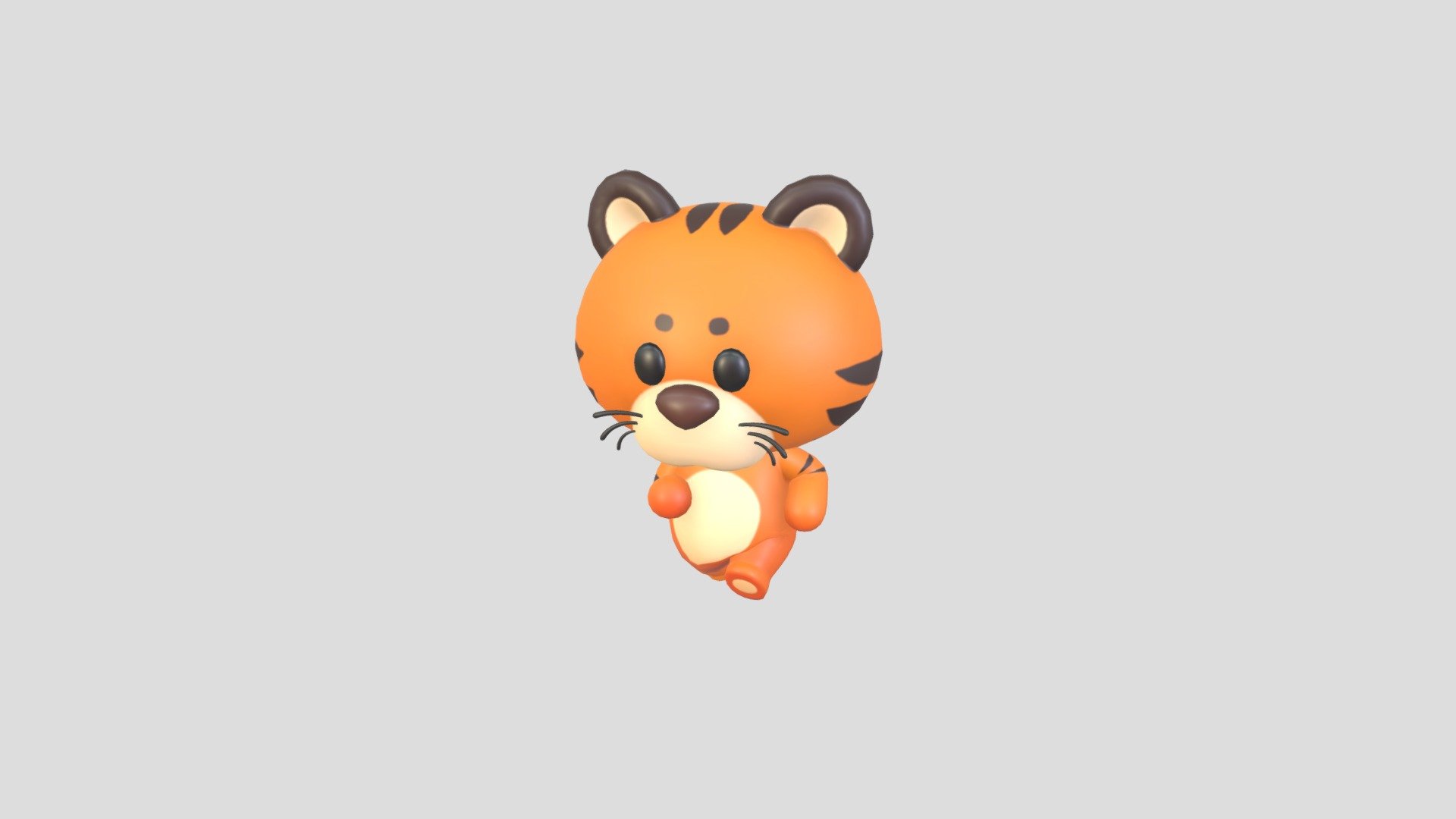 Rigged Tiger Character 3d model.      
    


File Format      
 
- 3ds max 2022  
 
- FBX  
 
- OBJ  
    


Clean topology    

Rig with CAT in 3ds Max                          

Bone and Weight skin are in fbx file       

No Facial Rig    

No Animation    

Non-overlapping unwrapped UVs        
 


PNG texture               

2048x2048                


- Base Color                        

- Normal                            

- Roughness                         



3,018 polygons                          

3,008 vertexs                          
