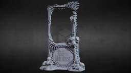 3D PRINTABLE MOVIE MANIACS SERIES 1 POSTER STAND comics, toy, stand, medieval, hell, spawn, battle, movie, actionfigure, mcfarlane, toddmcfarlane, imagecomics, weapon, skull, blade, bones, ravenspawn, mcfarlanetoys, omegaspawn, moviemaniacs