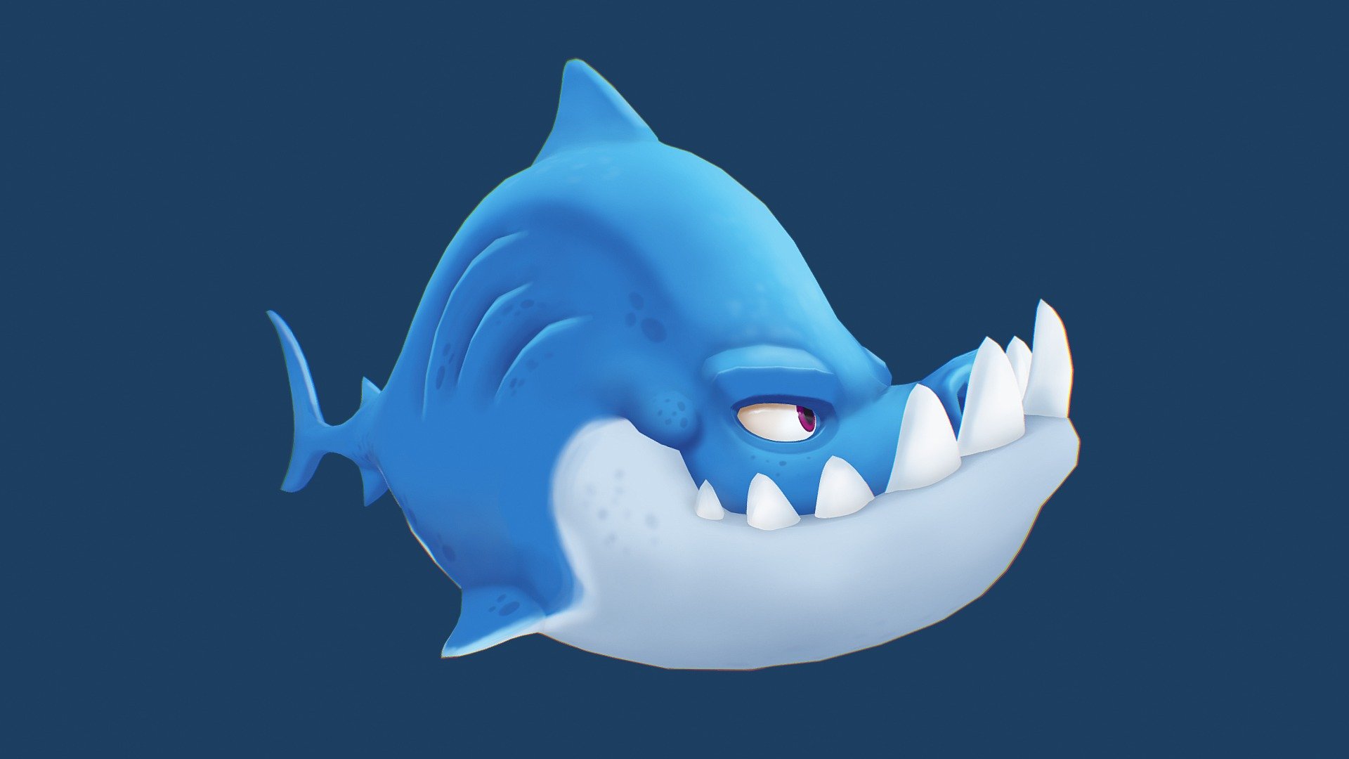 I did the sculpting tutorial on CG Cookie of the shark 
https://cgcookie.com/exercise/sculpting-a-shark 

concept by https://www.instagram.com/veyz_art/?hl=en 

sculpting in Blender 2.8
Retopology and texturing in 3D Coat