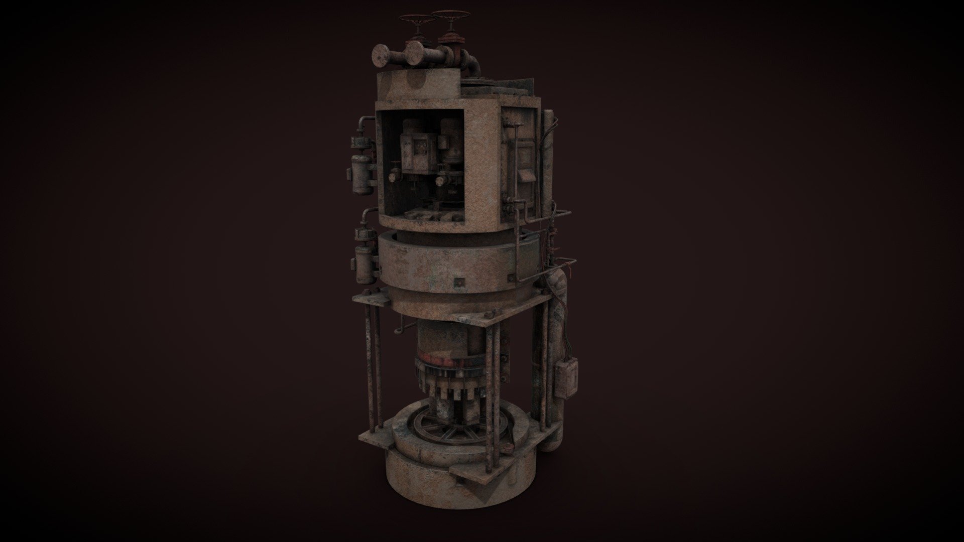 Rusted machinery device fofr industrial visualizations. 

4k PBR PNG textures included. 

Get it on FAB