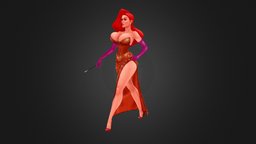 Jessica Rabbit rabbit, jessica, cartoon, 3dsmax, zbrush