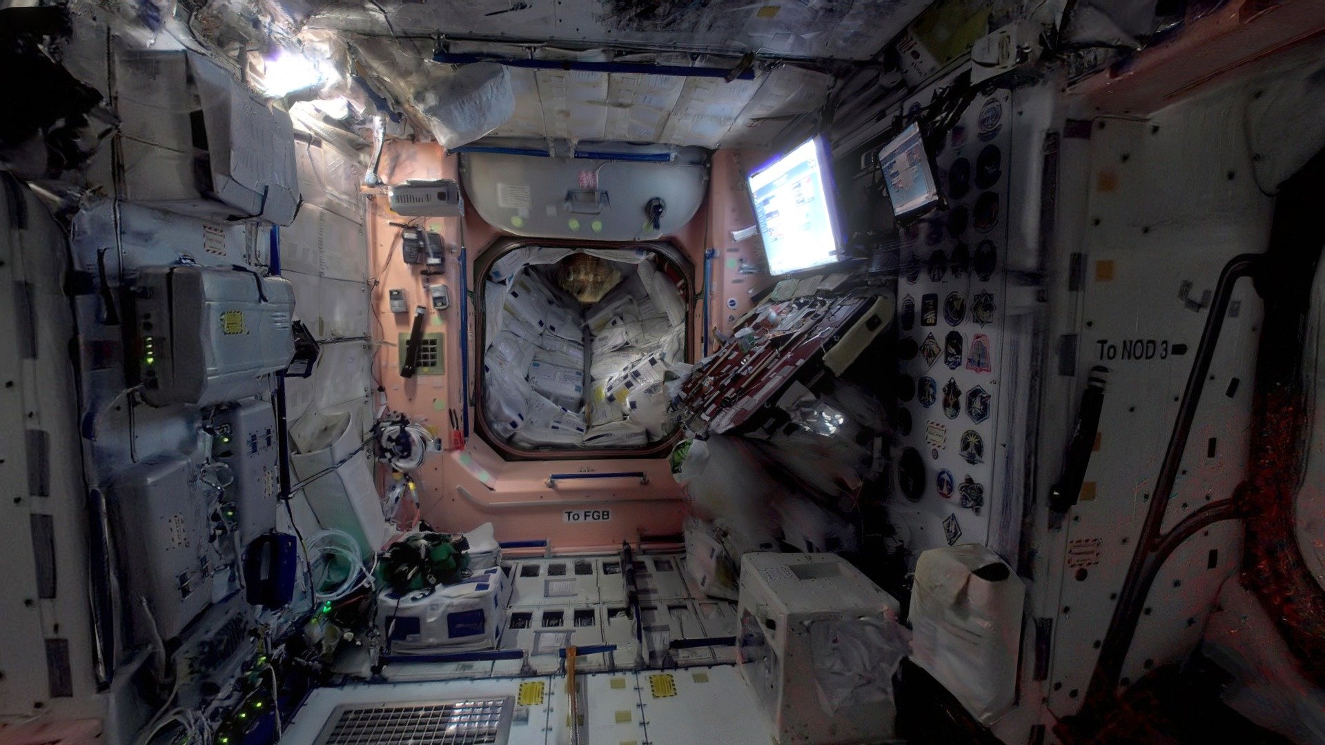 Photogrammetry ISS reconstruction from NASA video. Set textures to HD for a better quality

The International Space Station (ISS) is a space station (habitable artificial satellite) in low Earth orbit. The ISS programme is a joint project between five participating space agencies: NASA (United States), Roscosmos (Russia), JAXA (Japan), ESA (Europe), and CSA (Canada). The ownership and use of the space station is established by intergovernmental treaties and agreements.

The ISS serves as a microgravity and space environment research laboratory in which crew members conduct experiments in biology, human biology, physics, astronomy, meteorology, and other fields. 

The station is divided into two sections, the Russian Orbital Segment (ROS), which is operated by Russia, and the United States Orbital Segment (USOS), which is shared by many nations. 

The first ISS component was launched in 1998, with the first long-term residents arriving on 2 November 2000.
