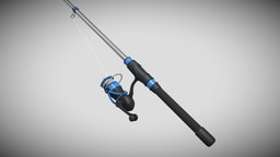 Fishing Rod, Rigged and Animated fish, fishing, fisherman, fisher, fishing-rod