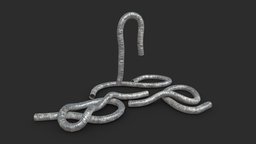 Aluminum Hose Air Duct Pipe pipe, lod, unreal, tube, equipment, props, game-ready, flexible, duct, unreal-engine, ue4, game-asset, airconditioning, unity, unity3d, asset, game, air, plastic, construction, ue5