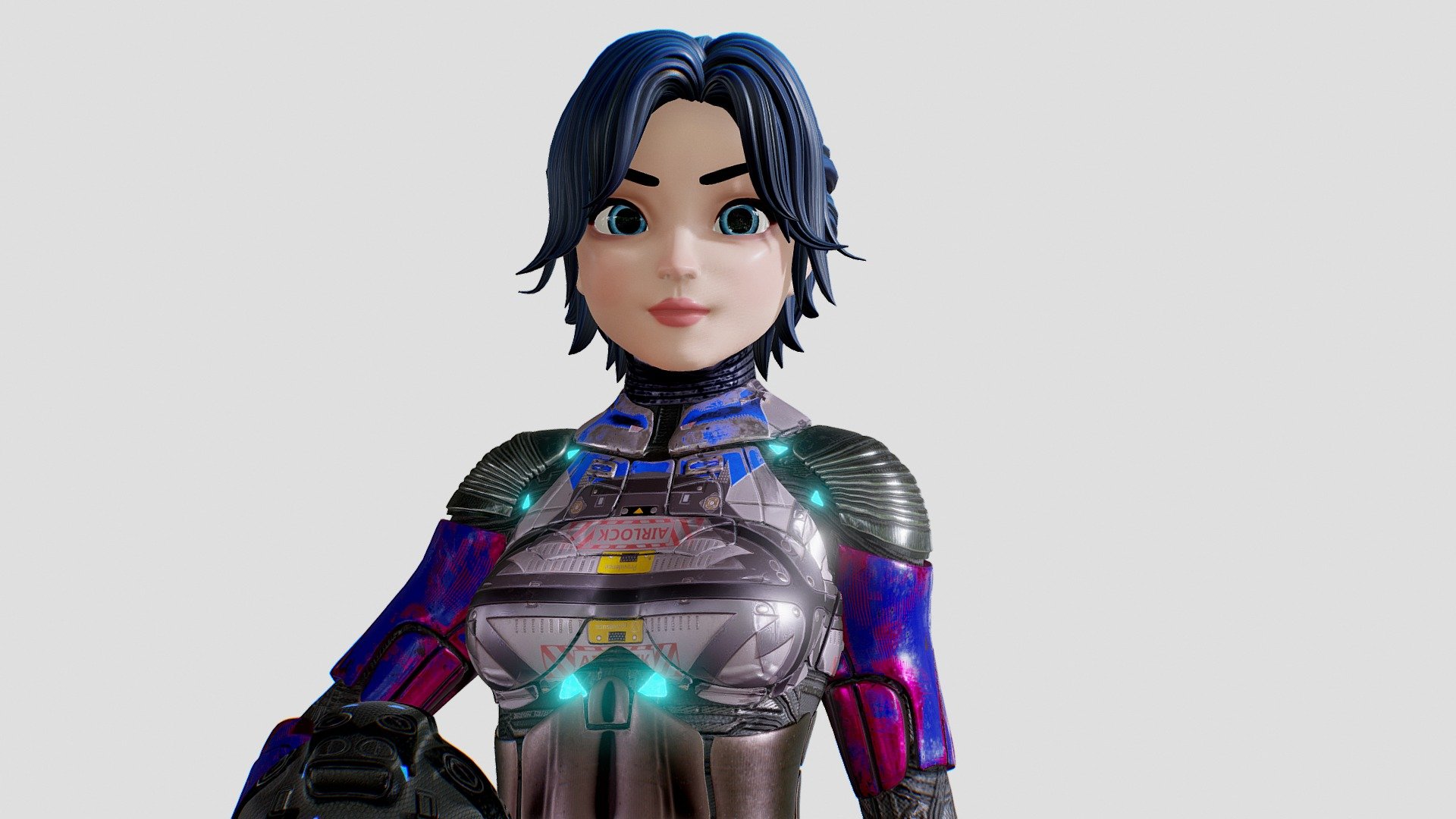 CARTOON ASTRONAUT WOMAN BY OSCAR CREATIVO All rights reserved www.oscarcreativo.co
** FuLL Proyect: https://www.artstation.com/artwork/DvqAoA**

Attach additional file: BLENDER:RIGGING RIGIFY IF YOU 
NEED THE MODEL IN UNREAL WITH RIGGING WRITE ME
TEXTURES PBR 2K. 4K

**If you need support write to my email creagraf@hotmail.com
**


 
 
 
