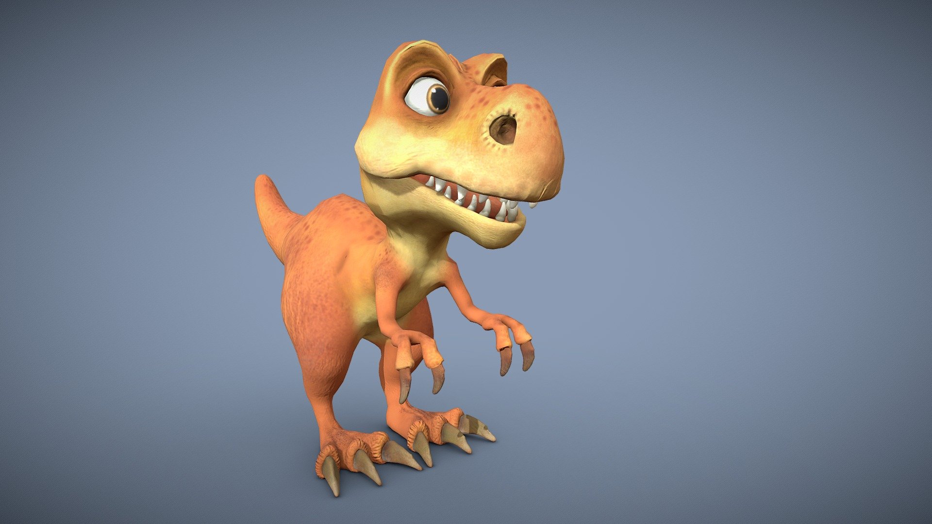 Edited with Zbrush 4R7 and 3ds max 2015

Features

-Model is completly unwrapped
-Layered scene (RIgg, mesh, lights, BG, controls)
-Lowpoly model
-Rigged with Skin modifier and CAT
-Optimal Vray settings 
-Morpher expresions
-No need any plugin to open scene
-All nodes are named clearly
-Clean topology based on quads.
-One mesh
-Hand painted model

Package

-Textures 4096x4096 ressolution (PNG format)
-Diffuse and NM 
-Models  - FBX, OBJ and 3Ds
-Scenes - 3ds max 2015 

Lights and Render setting are included in the 3DS Max scene (V-ray). Just open and render
Scene also include Walk animation, folder FBX format whitch can be used on another 3D software or games engines.

I hope u like it!
For more models just click on my name and browse library.