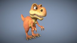 cartoon baby dinosaur toon, cute, baby, raptor, lizard, young, savage, character, cartoon, animal, dinosaur, dino, alusso