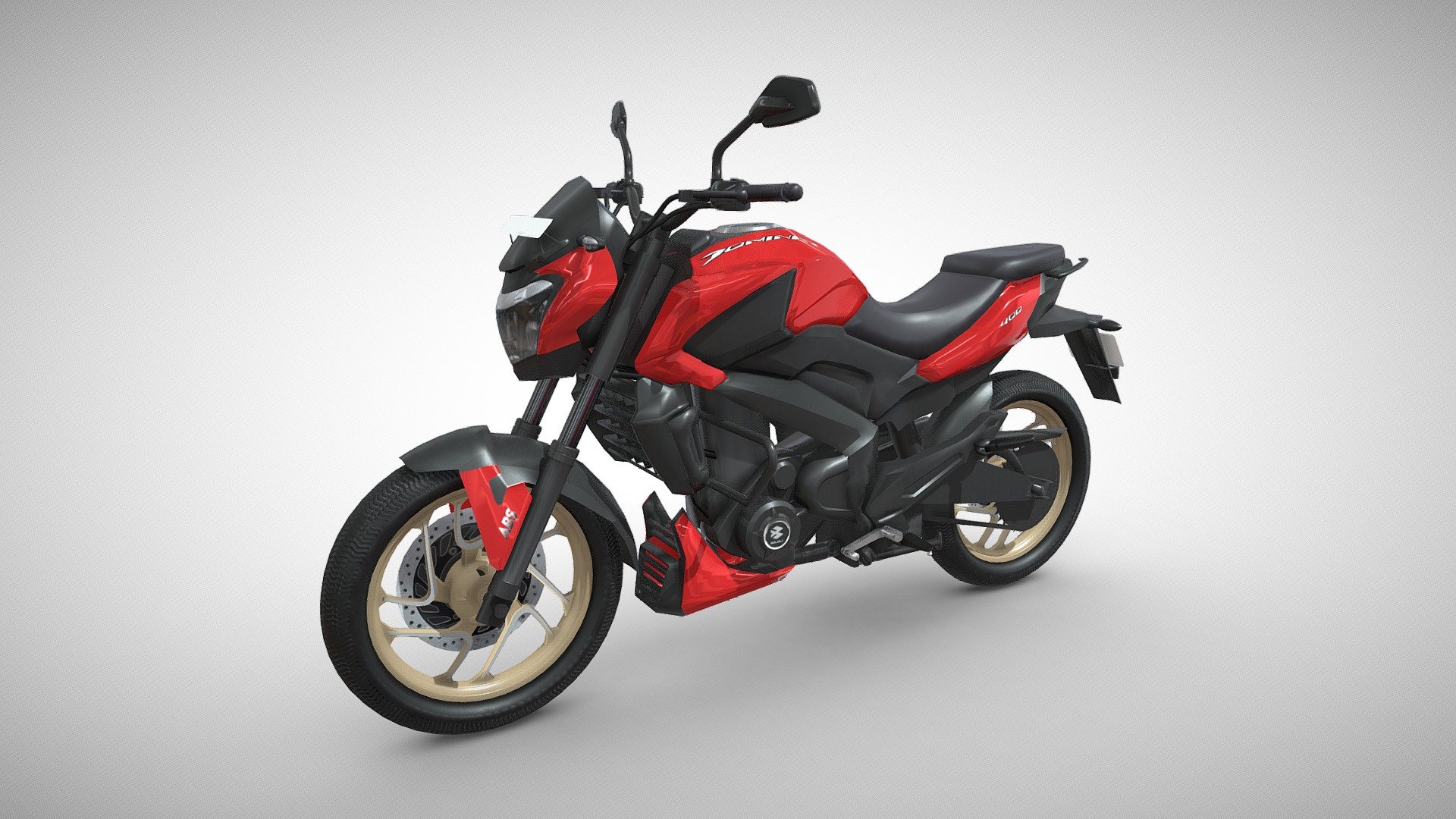 Introducing the Bajaj Dominar 400, a high-performance sports motorcycle that combines style and power. The 3D model features accurate representation of the bike, down to the smallest details. Whether you're a fan of motorcycles or just appreciate beautiful design, this model is a must-see. Get ready to admire the beauty and power of the Bajaj Dominar 400 in stunning 3D detail. Get ready to experience the thrill of the ride with this stunning 3D model.