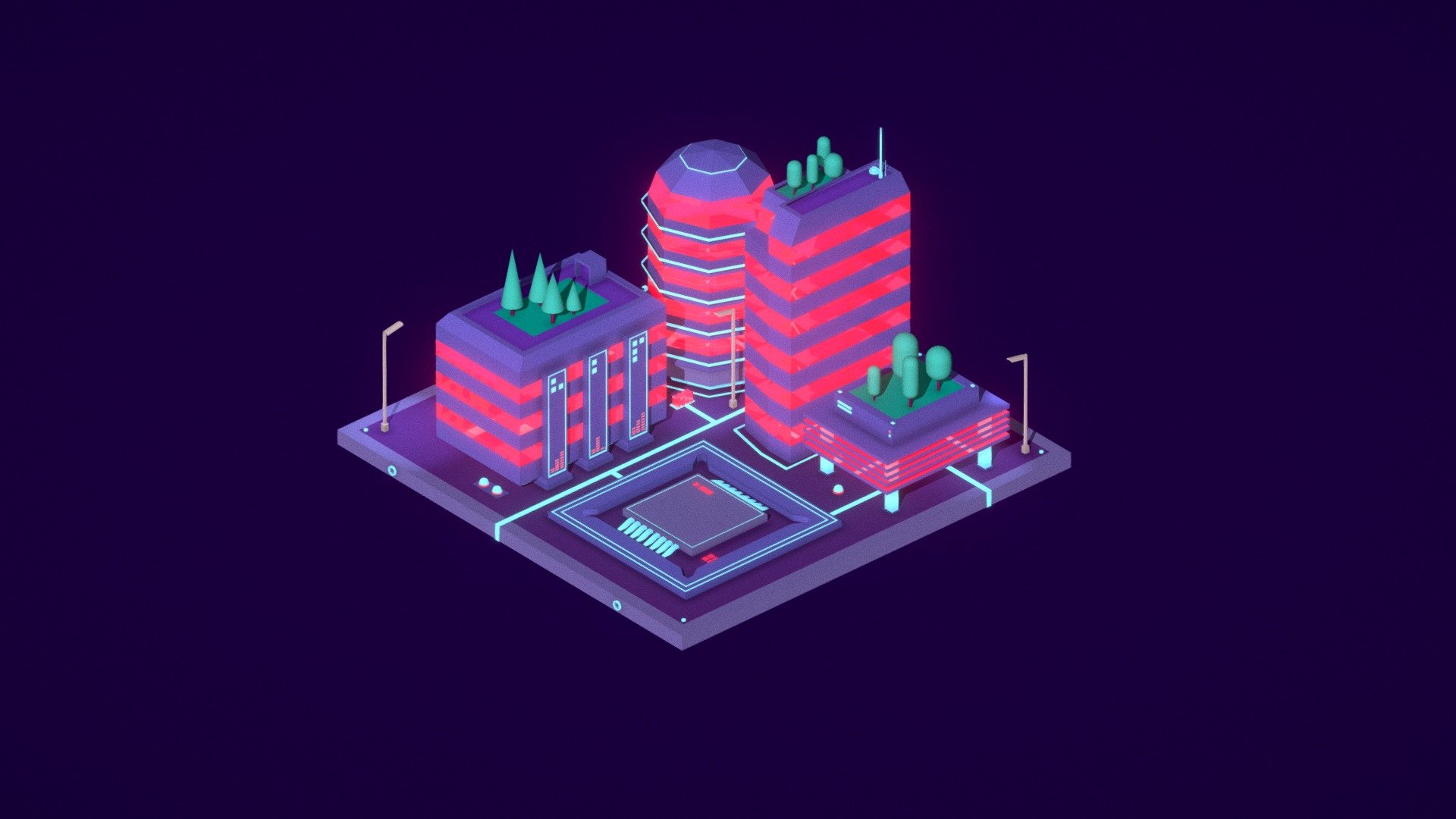 

Cartoon Lowpoly Electric Space City Office

Created on Cinema 4d R17 (Render Ready on native file)

6338 Polygons

Procedural textured

Game Ready/AR Ready

