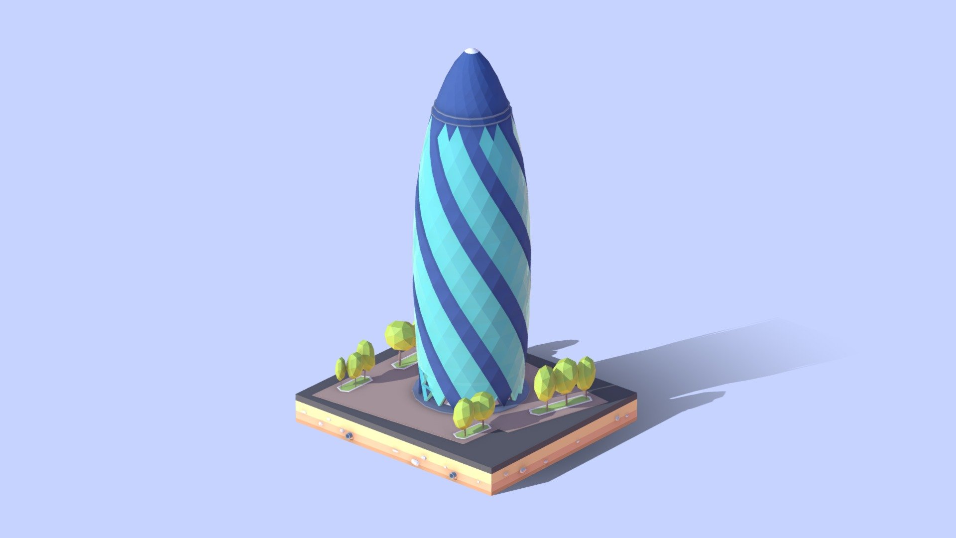 

Cartoon Low Poly 30 St Marie Axe (Gherkin) Tower Landmark

Created on Cinema 4d R17 (Render Ready on native file)

66 51 Polygons

Procedural textured

Game Ready
