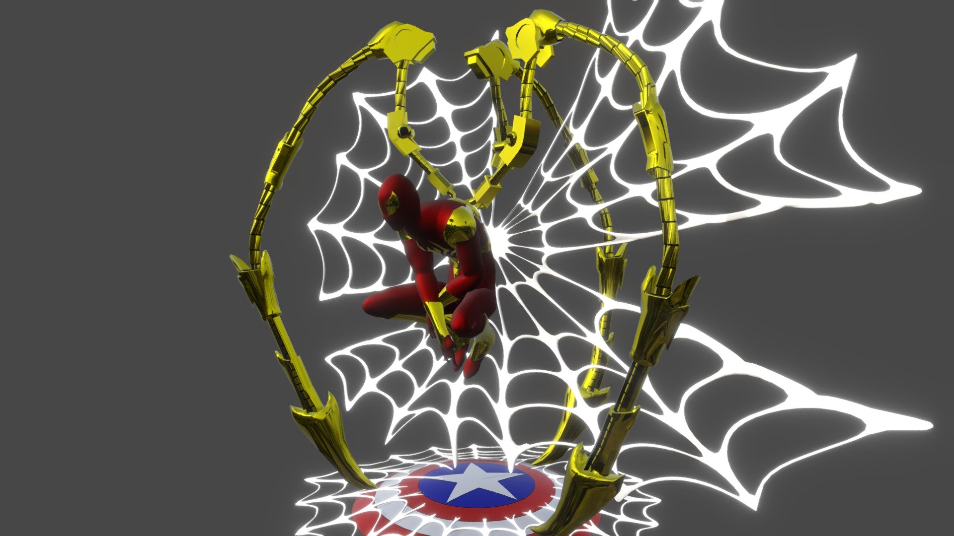 My 3D model of Spider man