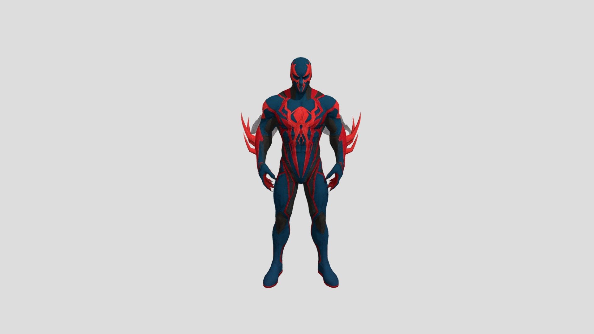 Spider-Man 2099 is a fictional superhero appearing in American comic books published by Marvel Comics. The character was created by Peter David and Rick Leonardi in 1992 for the Marvel 2099 comic book line, and is a futuristic re-imagining of his namesake created by Stan Lee and Steve Ditko. His real identity is Miguel O'Hara, a brilliant Irish-Mexican geneticist living in Nueva York (a renamed New York City) in the year 2099 who attempts to recreate the abilities of the original Spider-Man in other people and later suffers a related accident that causes half of his DNA to be re-written with a spider's genetic code.[1]

The character has appeared in numerous media adaptations, while making his cinematic debut in the animated film Spider-Man: Into the Spider-Verse, where he was voiced by Oscar Isaac in the film's post-credits scene. The character will also appear in the film's sequel, Spider-Man: Across the Spider-Verse (Part One), with Isaac reprising the role