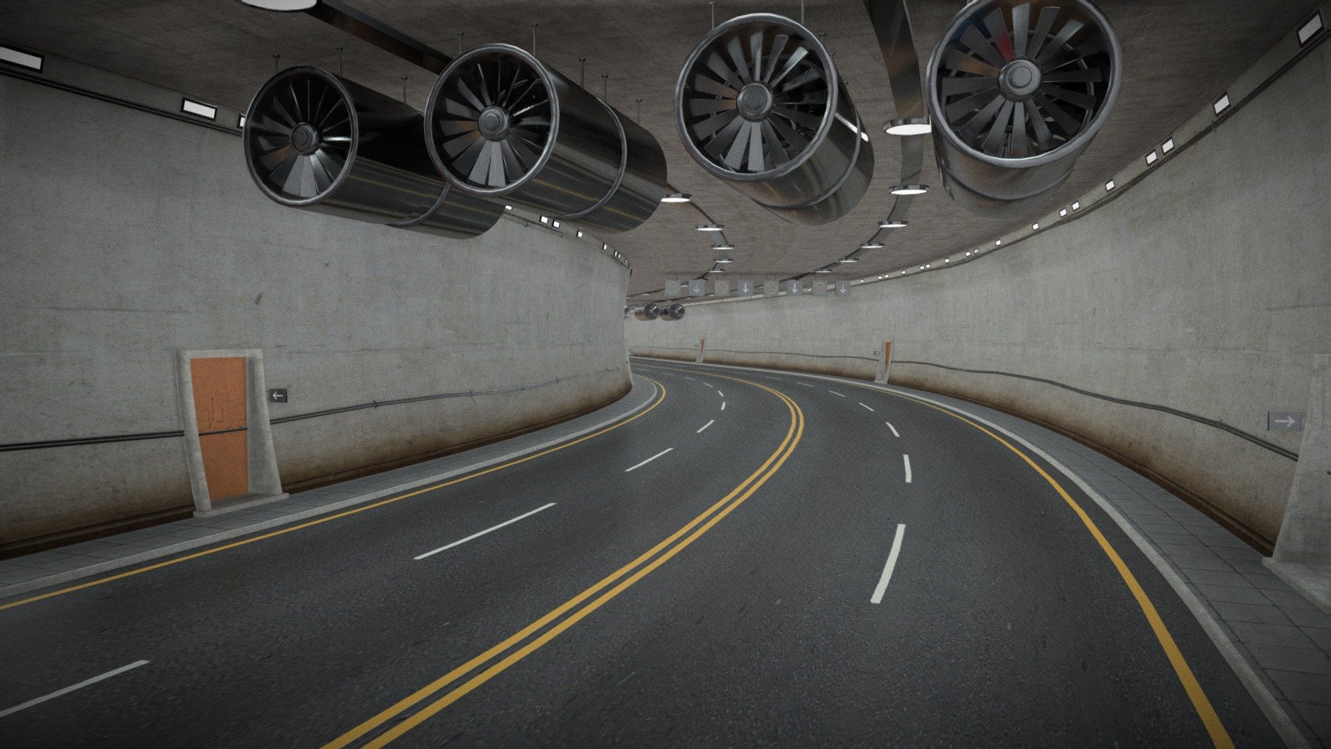 Road Tunnel 3D model can be an impressive element for your projects.
realistic image, fast rendering, low polygon, game ready, realistic textures, modular structure
