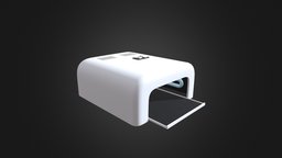 Nail UV Lamp D Model lamp, hair, uv, salon, beauty, barber, makeup, hairdresser, nail, pedicure, stylist, interior
