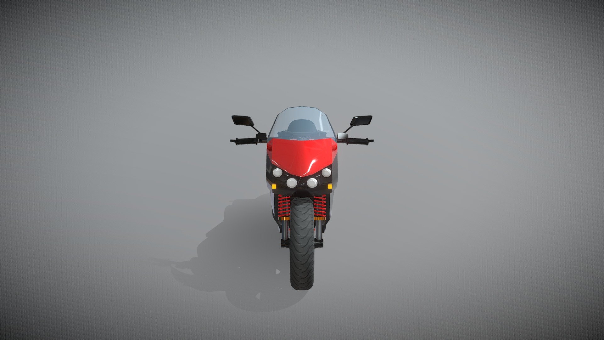 Motocicleta creada en blender para prueba con el entorno EON-XR