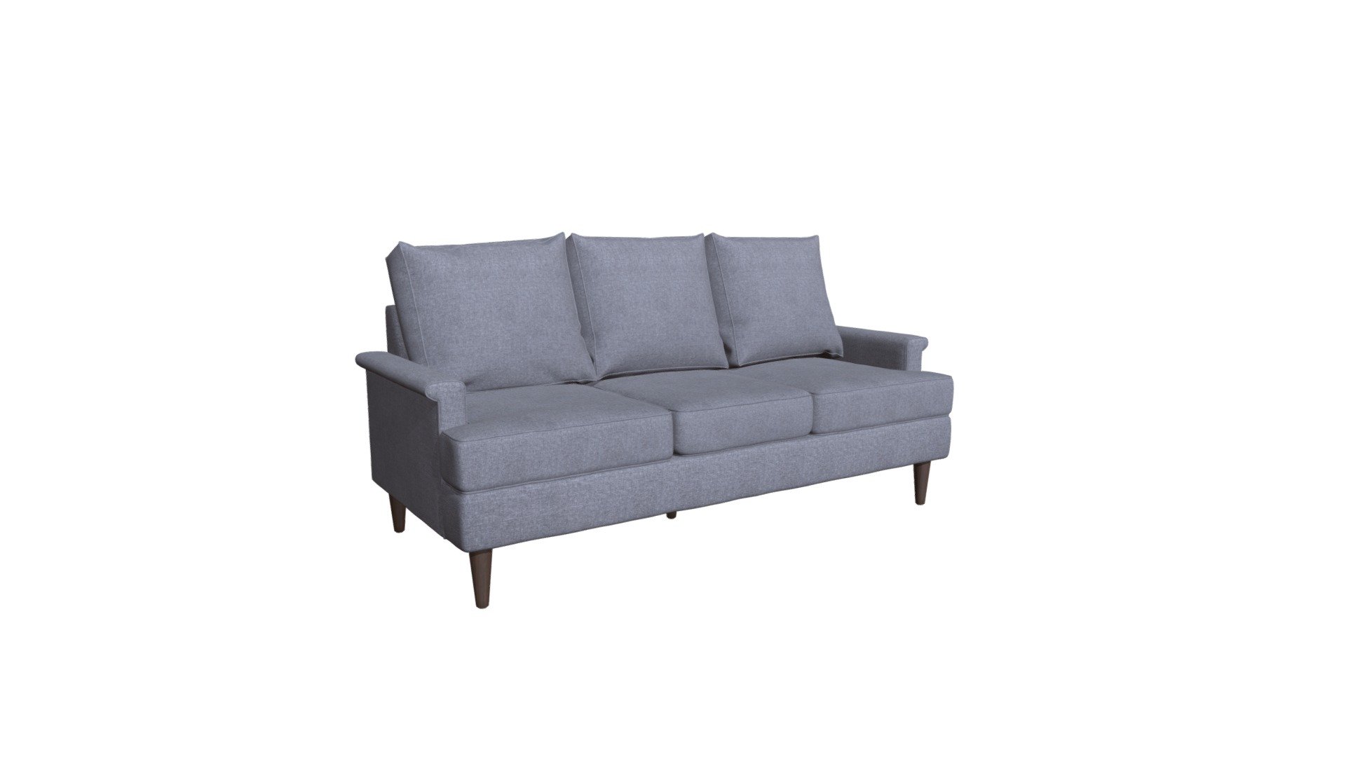 This tailored sofa is big on comfort. Curl up or stretch out, its sized perfectly with just the right amount of cush, giving you support where you need it. The cut back rolled arms and generous seat cushions have a self-welt for a designer touch. Its mid-century tapered legs give it stability and elevate the look. Combine it with the matching armchair or loveseat, sold separately, to complete your room setting. https://zuomod.com/campbell-sofa-dark-gray