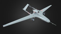Valkyrie (Game-Ready/PBR/Animated) plant, drone, aerial, turkey, combat, defence, tb2, uav, plane, bayraktar