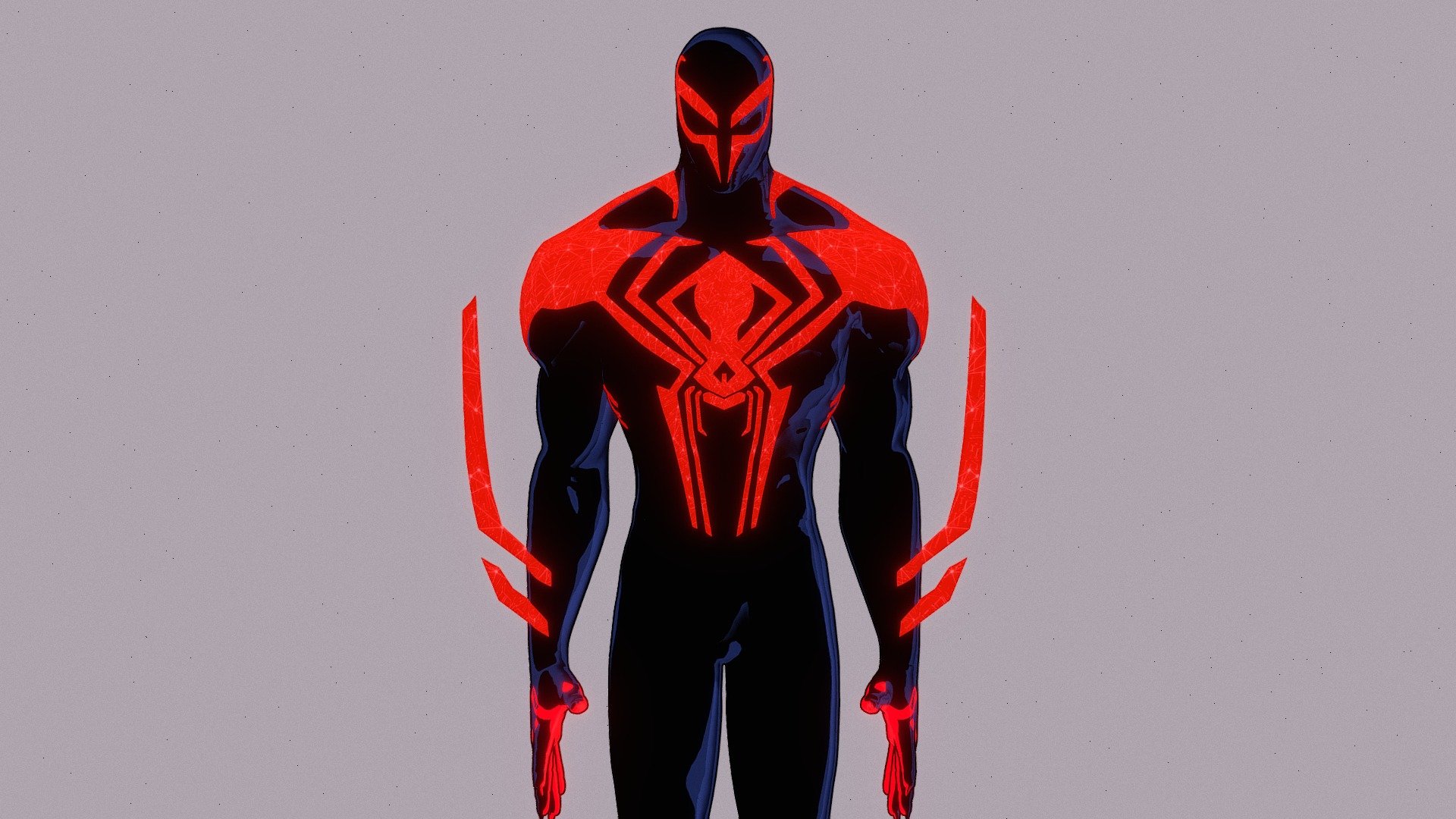 I made this model basically for a mod for the Spider-man game. Everything was done in blender.

https://www.deviantart.com/rezanur825/art/Across-the-Spider-Verse-2099-953471914