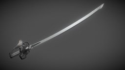 Virtuous Contract Katana 2B Sword katana, 2b, realistic, nierautomata, pbr-texturing, substancepainter, substance, zbrush, sword