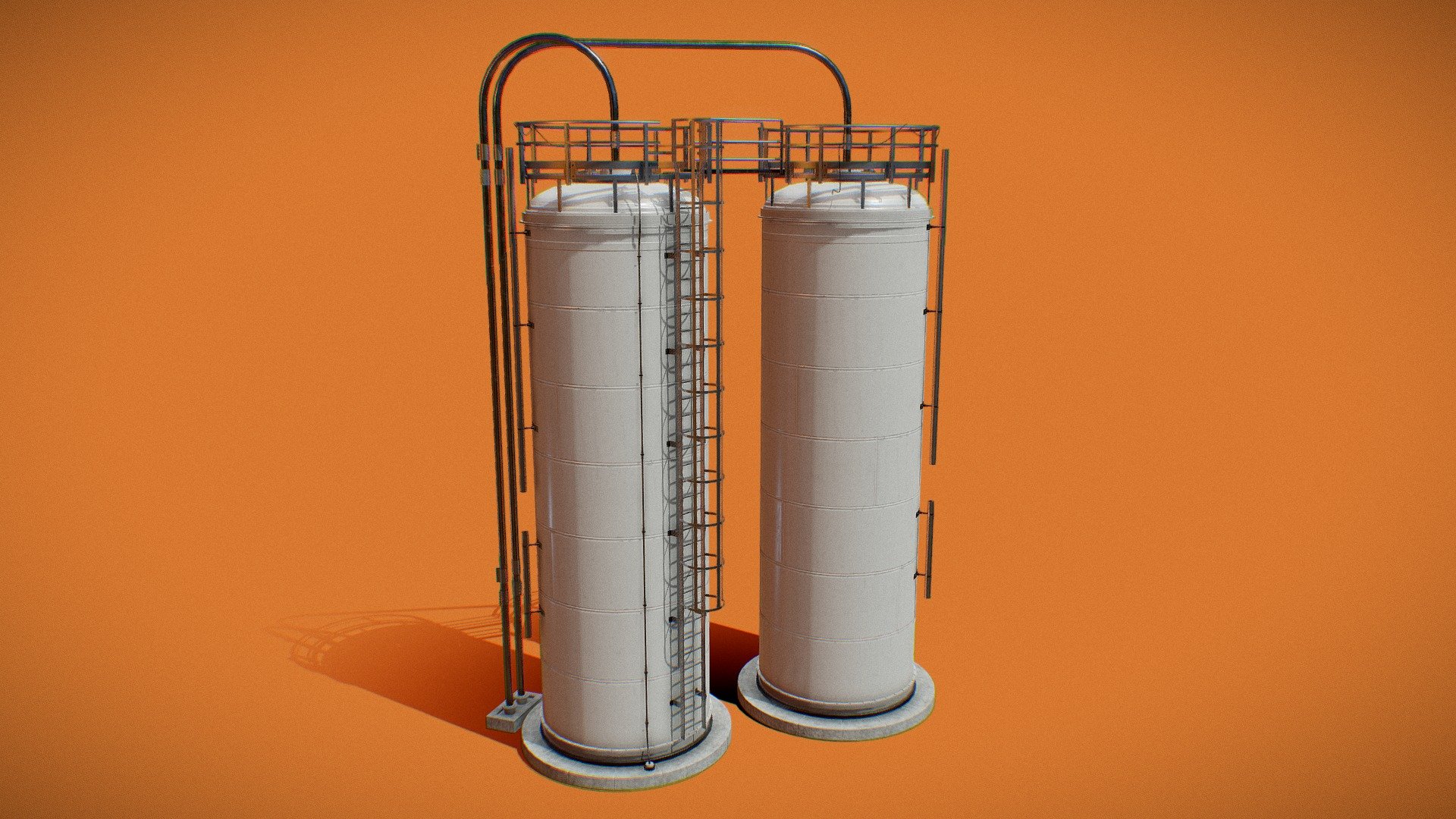 Silo Storage Tanks
47502 tris.

2048x2048 (Albedo, Metalic, Roughness, Normal)