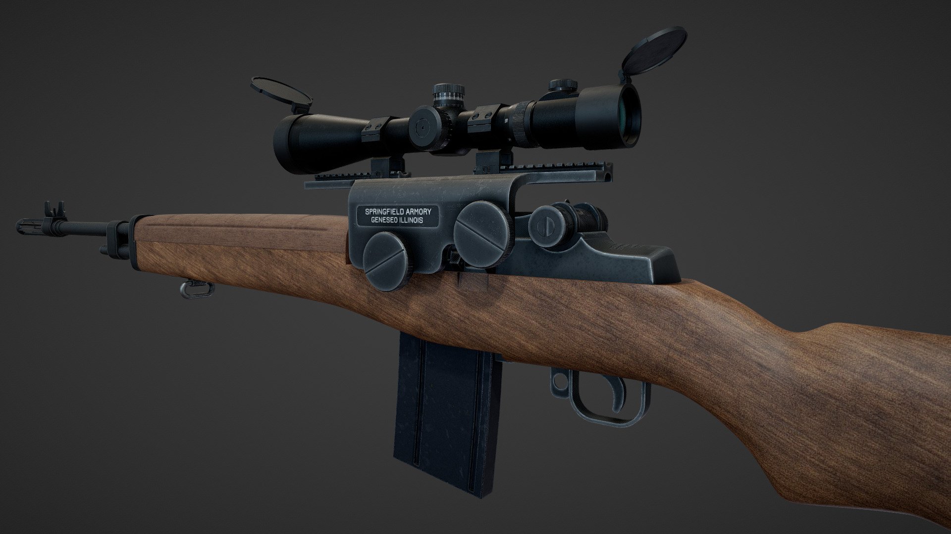 All the model have been moved to FAB you can get it on my profile: https://www.fab.com/sellers/luisbcompany

The Springfield Armory M1A is a semi-automatic rifle made by Springfield Armory, Inc., beginning in 1974, based on the M14 rifle, for the civilian and law enforcement markets in the United States. &ldquo;M1A