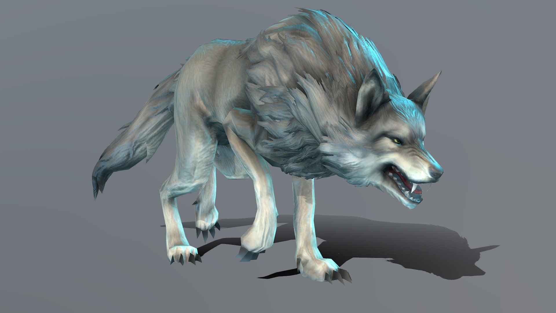 Wolf Walkcycle Animated 
lowpoly model
fbx file format