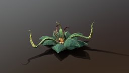 Tentacle Plant plant, tentacle, alien, substancepainter, maya, asset, 3d, animated, gameready