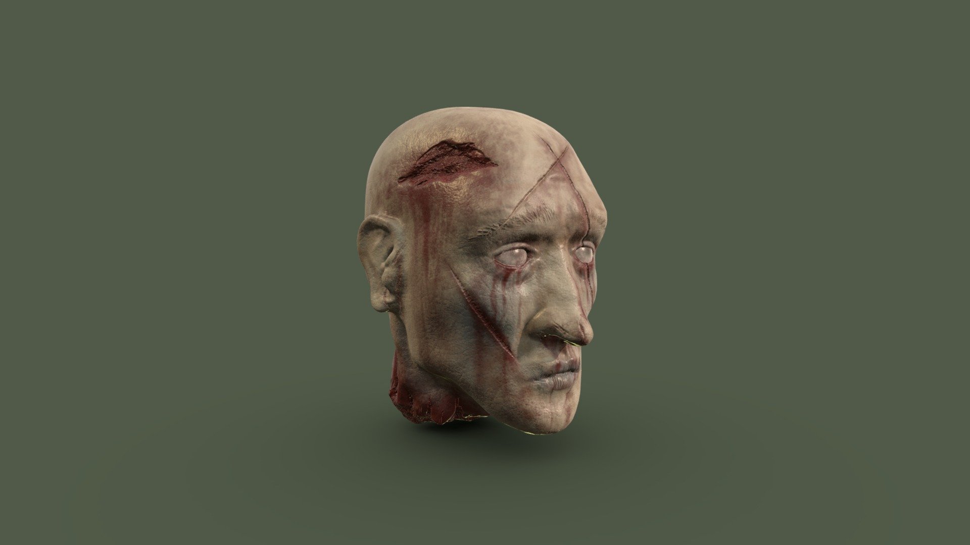 Severed Head model I made in my spare time, will possibly be used in upcoming project.