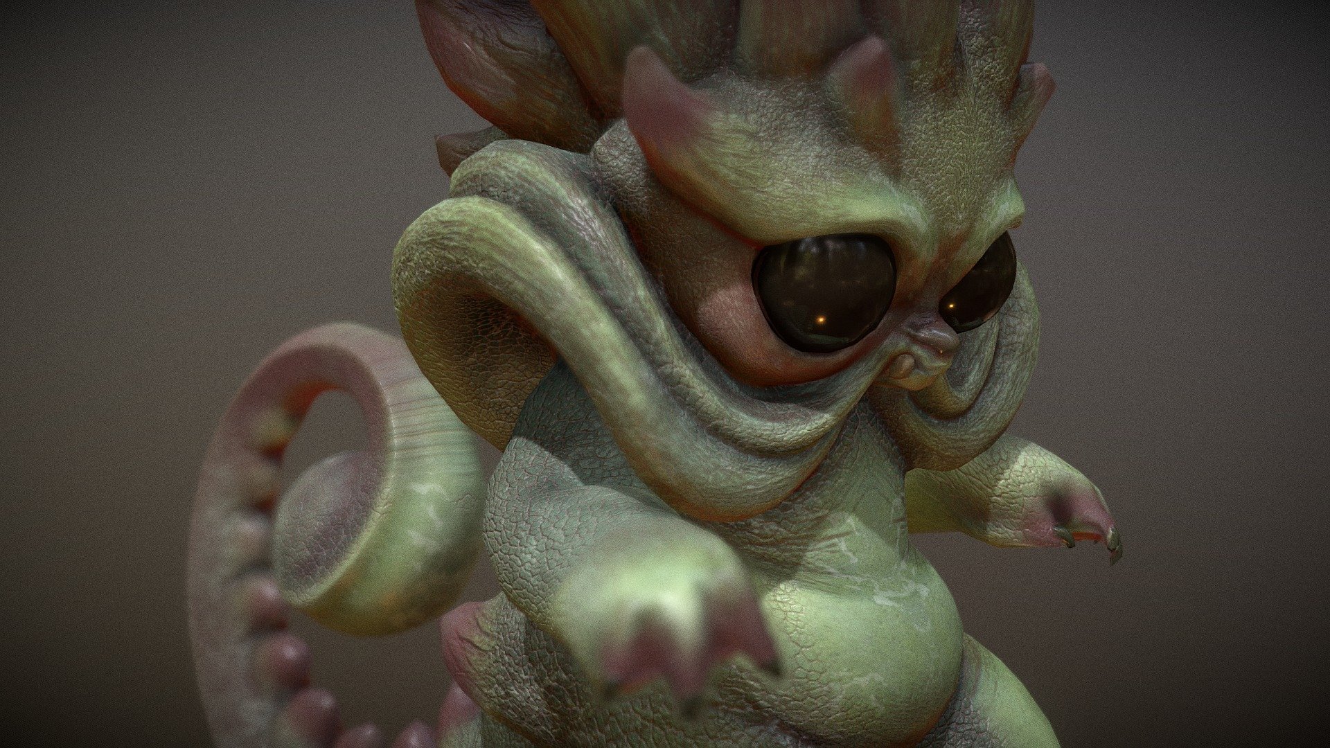 Concept, modelling, texturing and animation test. Made in 3 days of work from scratch. It has about 8000 polys and one 2k texture set.