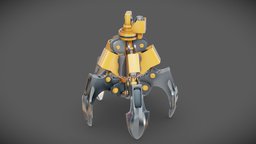 Modern Grapple Grab ⚡ mech, gravity, mechanical, tech, grapple, mechanism, mecha, metal, machine, sci-fi-weapon, scifimodels, weapon, scifi, sci-fi, gun, robot