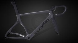Cervelo S5 roadbike frameset bike, bicycle, frame, b3d, s5, prop, road, cycle, cycling, props, lease, roadbike, frameset, cervelo, blender, sport, plasticity, plasticity3d, visma