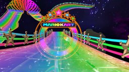 Wii Rainbow Road mariokart, mariokartwii, mariokarttour