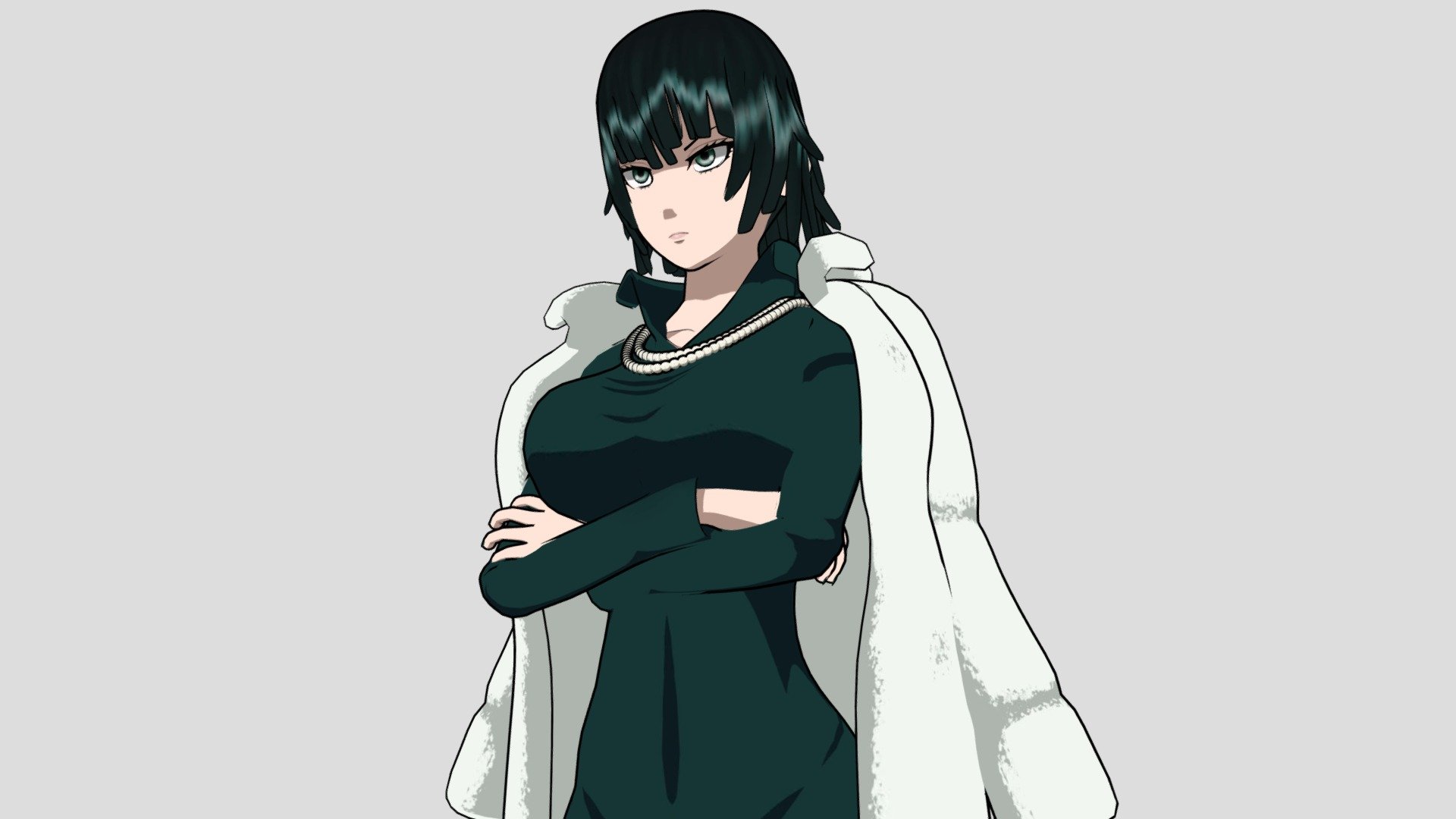 Model of Fubuki from One Punch Man show.