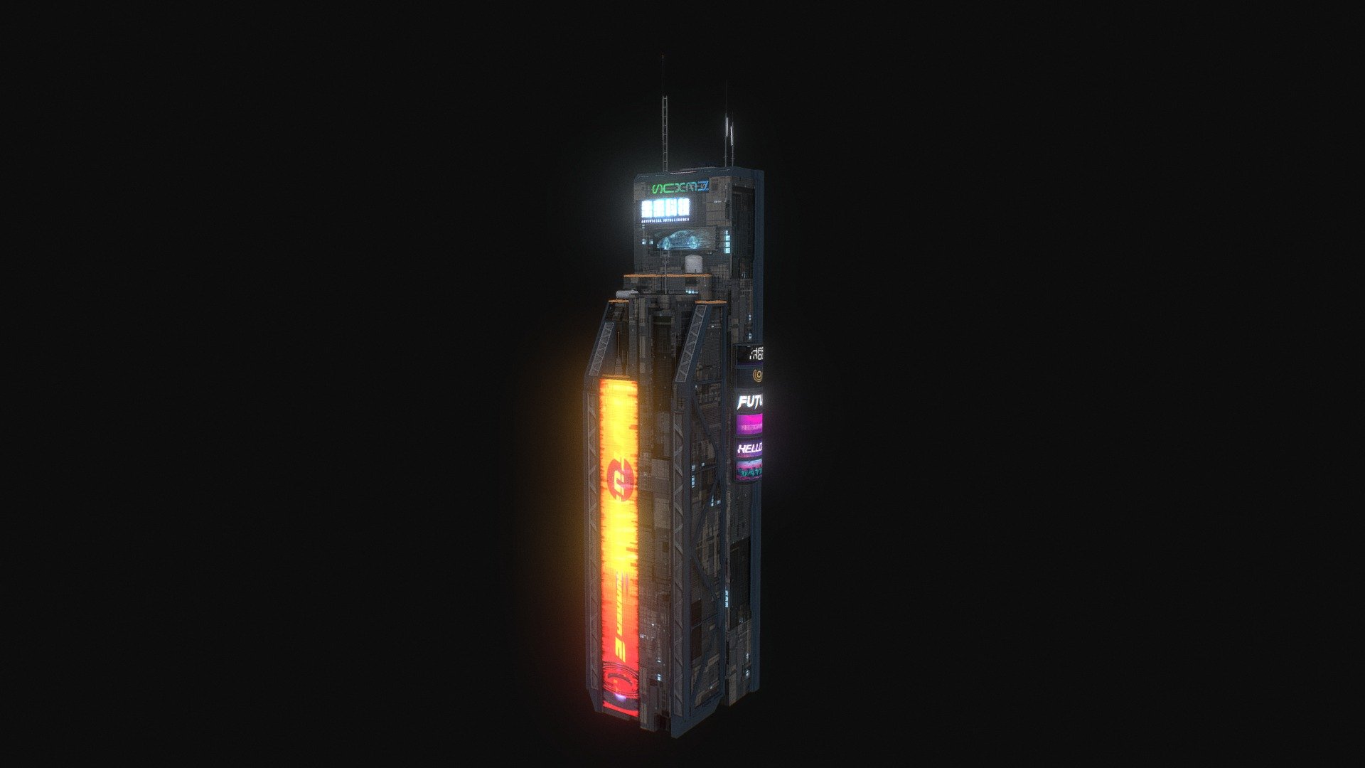 Cyberpunk Futuristic building Kitbash Bundle_004
more details in https://www.artstation.com/marketplace/p/K5YaP/scifi-building-cyberpunk-futuristic-building-kitbash-bundle