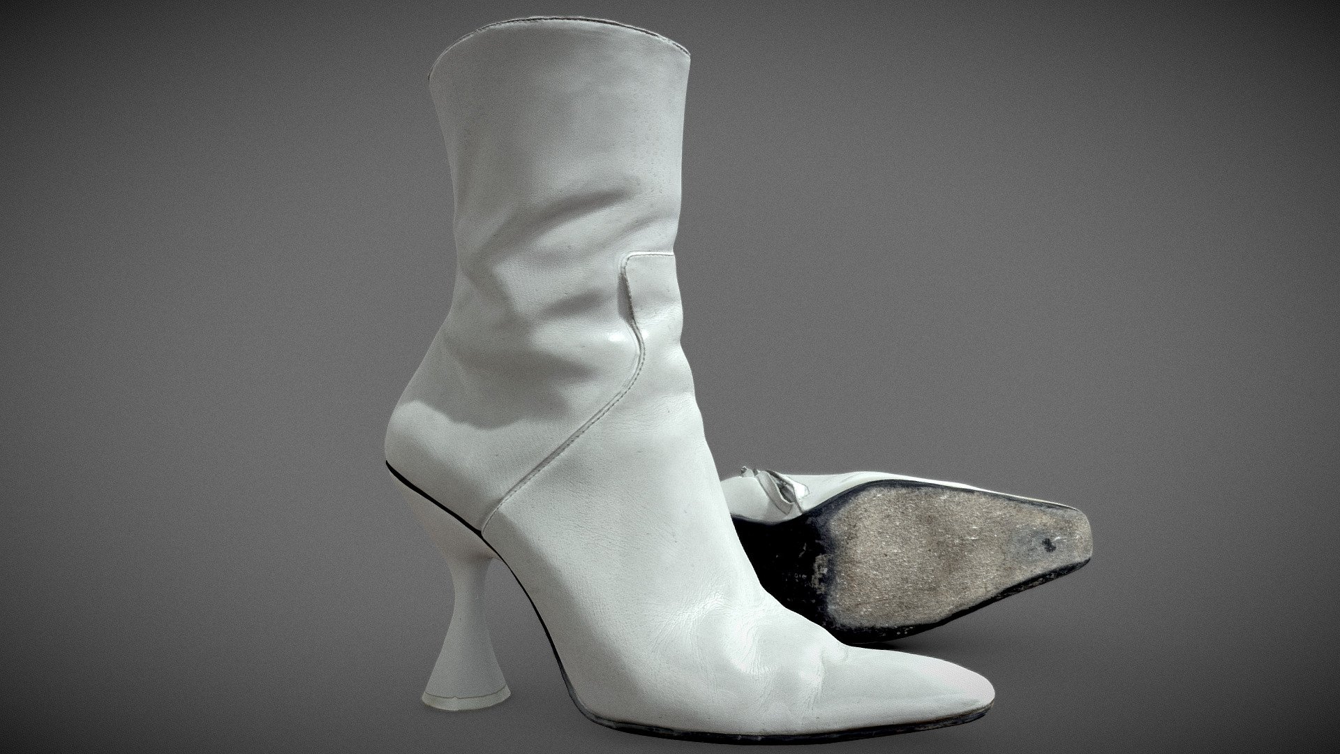Photogrammetry scan of a Leather boots by Dorateymur.
optimised with 8k texture for only 1 uv udim. 

Gameready asset.