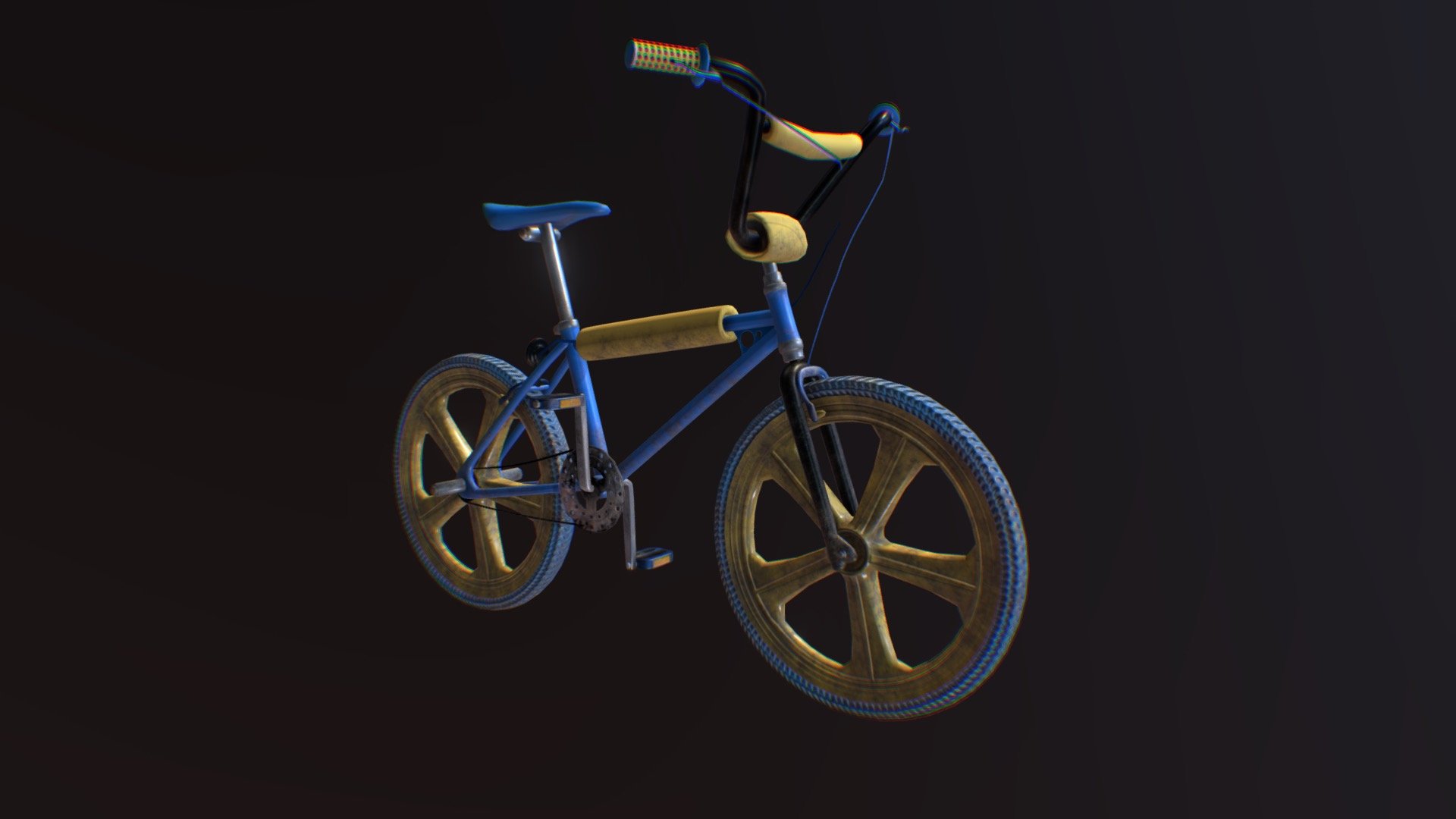 A Retro Style BMX Bike covered in mud.

Clean Version available here >> https://skfb.ly/6GECE