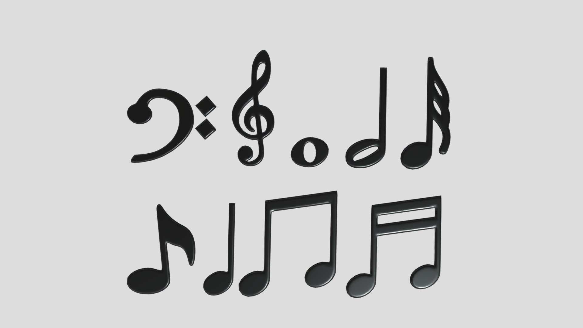 These Music Notes are great for any kind of music visualization or as a prop. The models all have quad topology and can be subdivided for more detail. The mesh is viewable from all angles and distances. All the meshes are named according to their note.

This Includes:

The mesh ( 9 Notes)
The mesh is UV Unwrapped for easy retexturing.